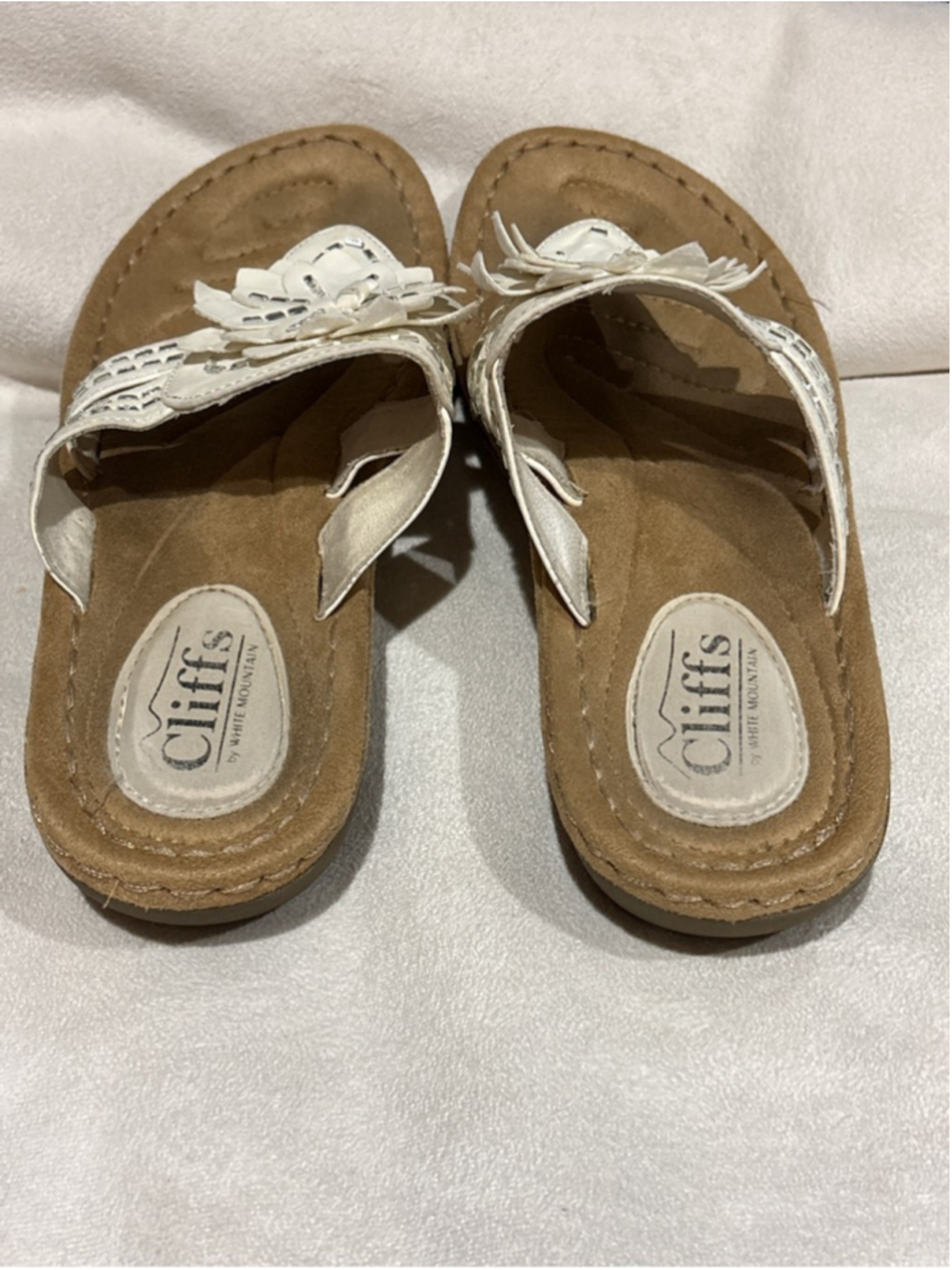 Women's Cliffs by White Mountain White Brown Sandals Size 9 - Picture 5 of 6